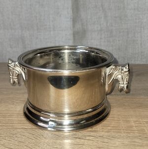 Elegant Silver Horse Design Wine Champagne Bottle Coaster Holder